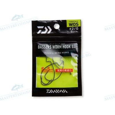 Daiwa Офсетни Куки DAIWA BASSERS WORMHOOK WOS (16509-0x0)