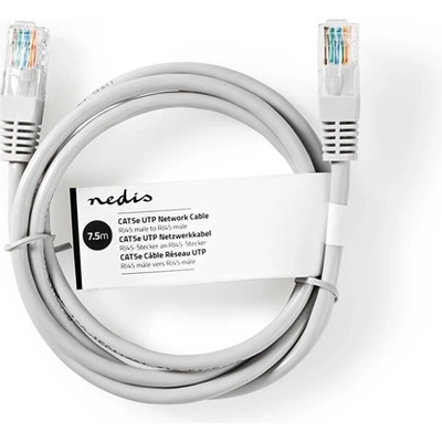 Nedis CCGT85100GY75 UTP Cat5e пач кабел, RJ45, 10/100/1000 Mbps, дължина 7, 5 м (CCGT85100GY75)