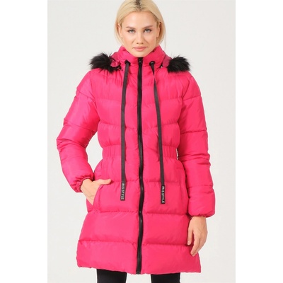 Dewberry Z6764 Ladies Coat fuchsia ružová