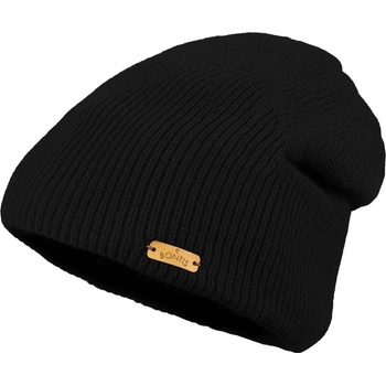 Bontis Spadená dětská zimní čepice Černá