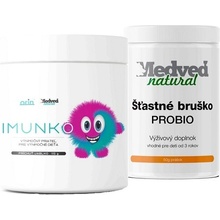 Medveď Natural Imunko Jablko 115 g a Šťastné bruško PROBIO 50 g