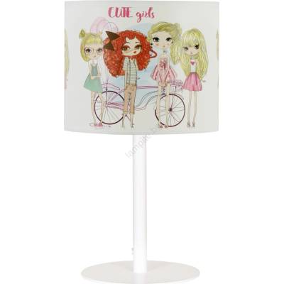 BELIS Детска настолна лампа GIRLS VIBES 1xE27/60W/230V Ø 18 см за момичета (BE1074)