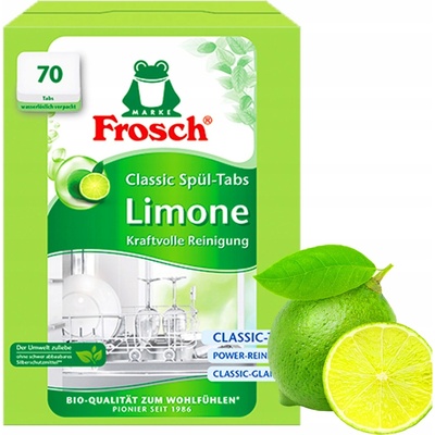 Frosch Tablety Kapsule do umývačky riadu Limetka 70 ks