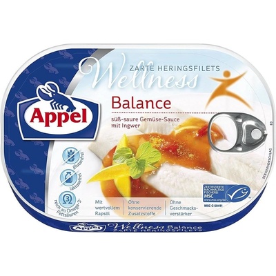 Appel Filety ze sleďů ve sladko-kyslé omáčce se zázvorem 200 g
