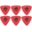 Dunlop 431R 0.50 Tortex Перце за китара (431R50-6PACK-SET)