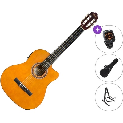 Valencia VC104CE SET 4/4 Natural Класическа китара с предусилвател