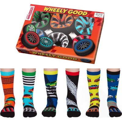 United Odd Socks Veselé ponožky pre deti United OddSocks Wheely Good
