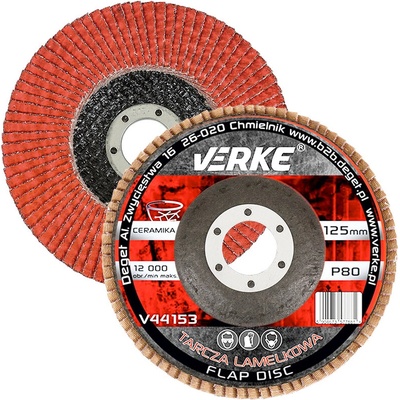 Verke Brúsny kotúč keramický 125 mm P80 V44153