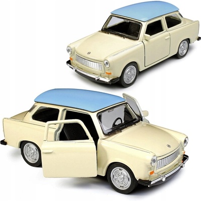 WELLY TRABANT 601 MODRÝ LEGENDY PRL KOVOVÝ MODEL NOVÝ 43654 1:34