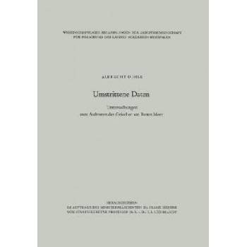 Umstrittene Daten | Albrecht Dihle