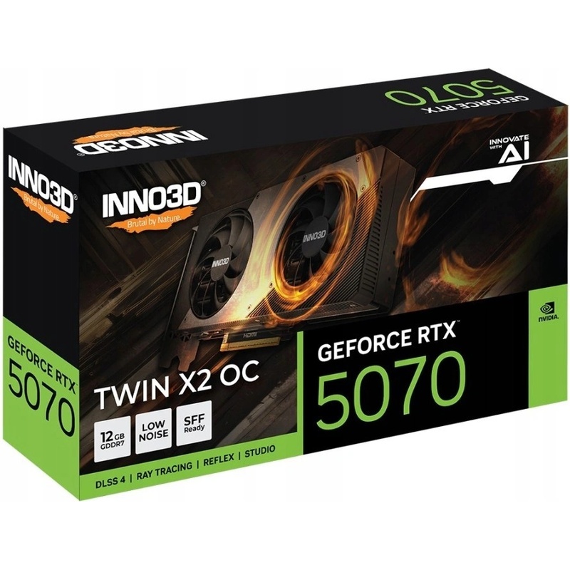 INNO3D GeForce RTX 5070 Twin X2 OC 12GB N50702-12D7X-195064N