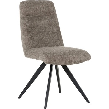 Carmen Трапезен стол Carmen ADUR, до 120kg. , дамаска, прахово боядисана метална база, капучино (bt-3532364)