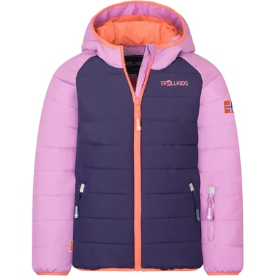 TROLLKIDS Детско зимно яке Trollkids Kid's Hafjell Snow Jacket Pro Ski jacket - Deep Violet / Light Violet / Coral Pink - размер 176 (EU) (703-2537-2320)