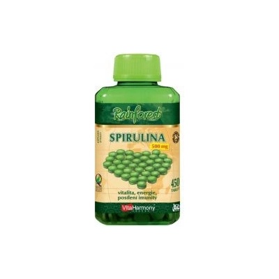 VitaHarmony Spirulina 500 mg 100% organický produkt XXL economy 450 tabliet