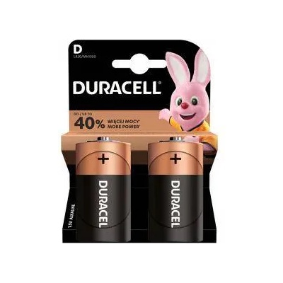 Duracell Алкални батерии DURACELL Basic D - LR20, 2 броя в опаковка, 15.00336
