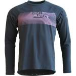 Zimtstern Мъжка фланелка с дълъг ръкав за колоездене Zimtstern Spunz Shirt L/S Cycling jersey - Dark Navy (056-4130-0112)