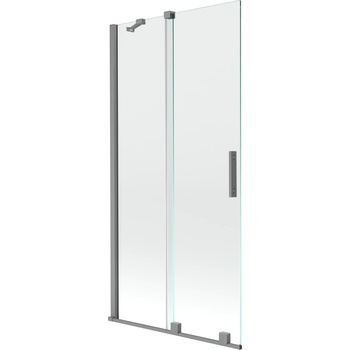 Mexen Velar разглобяем екран за баня с две крила 95 x 150 см, прозрачен, оръжеен метал - 896-095-000-01-95 (896-095-000-01-95)