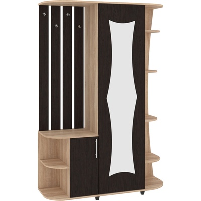 Slevadoma Předsíňová stěna GAMMA MDF dub sonoma + wenge