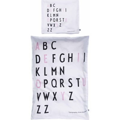 Design Letters Бебешко спално бельо AJ Kids букви розово (20201500-pink)