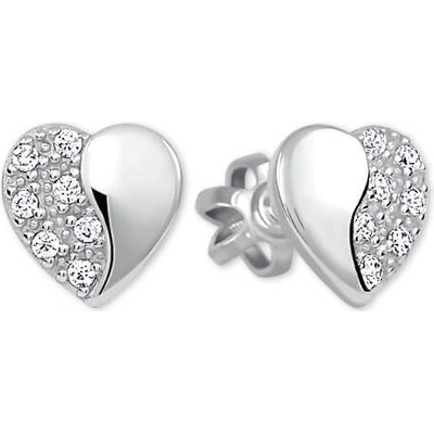 Soliter Strieborné náušnice Srdce 436 001 00432 04