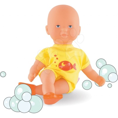 Corolle Mini Bath Yellow s modrými očami a plutvami 20 cm