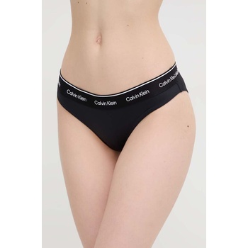 Calvin Klein Долнище на бански Calvin Klein в черно с меки чашки KW0KW02428 (KW0KW02428)