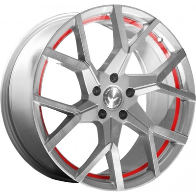 BARRACUDA TZUNAMEE EVO 9x20 5x114,3 ET40 silver brushed undercut trimline red