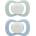 B. Box Glow 0-6m биберон Sky/Sage 2 бр
