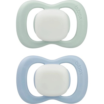 B. Box Glow 0-6m биберон Sky/Sage 2 бр