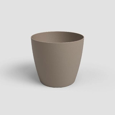 Artevasi Květináč SAN REMO 16cm plast šedá matte taupe