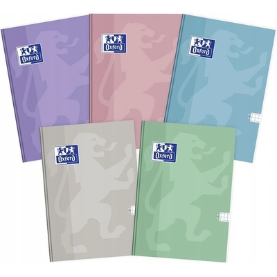Oxford Zošit Touch Pastel A5 96L kockovaný s okrajom tvrdá obálka
