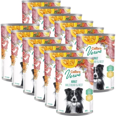 Calibra Dog Verve GF Adult Wild Boar & Beef 12 x 400 г
