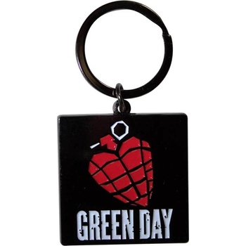 Green Day Stacked Logo & Grenade (Glow-in-the-Dark) Ключодържател (GDKEY04)