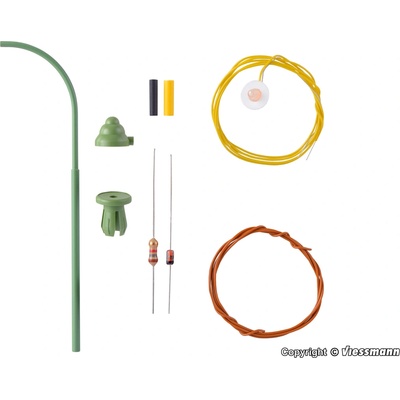 Viessmann H0 Plynová, oblouková lucerna zelená LED 6729