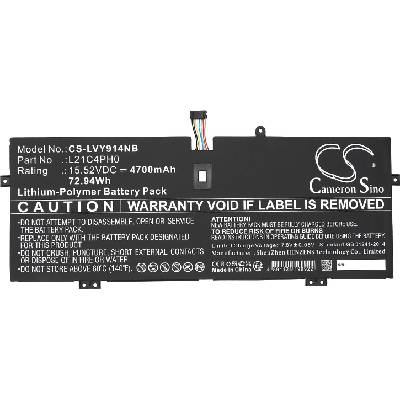 Cameron Sino Батерия за лаптоп LENOVO Yoga 9 14IAP7 L21B4PH0 LiPo 15.52V 4700mAh CAMERON SINO (CS-LVY914NB)