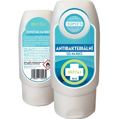 Topvet antibakteriální čistící gel na ruce Jahoda 50 ml