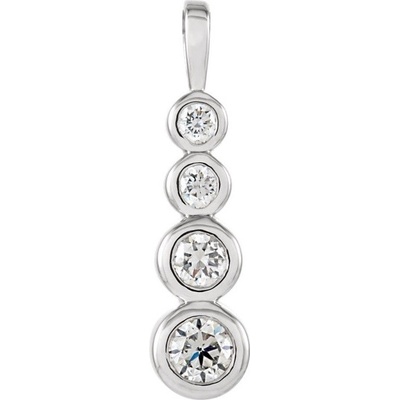 Blink Blink Diamantový prívesok z bieleho zlata 4186BDZS