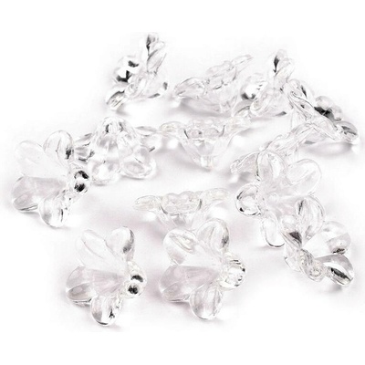 Stoklasa Plastové korálky zvoneček / sukýnka 7x12 mm Balení: 20 g, Varianta: 5 transparent 5 transparent