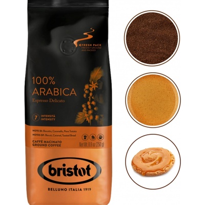 Bristot 100% Arabica mletá 250 g