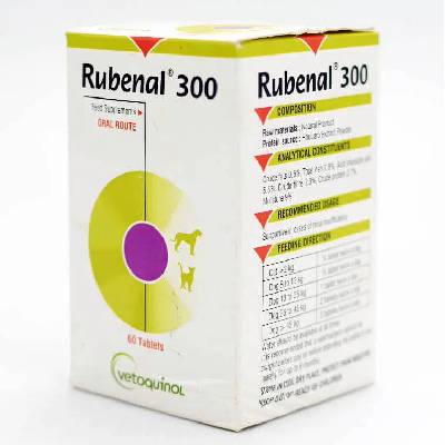 Vetoquinol Rubenal - dietný prípravok 300 mg 60 tbl