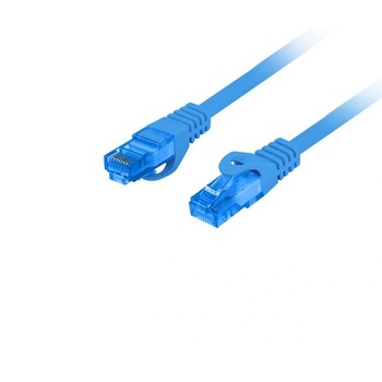 Lanberg Екраниран кабел S / FTP, Lanberg 42714, cat 6A, щепсел 2xRJ45, дължина 10 m, AWG 26, 500 MHz, LSZH, мрежова връзка, ethernet, син (PCF6A-10CC-1000-B) (PCF6A-10CC-1000-B)