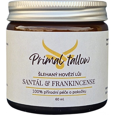 Primal Feast Vyživující krém z hovězího loje santál & frankincense 60 ml