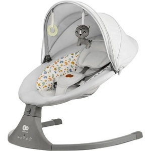 KinderKraft Електрическа люлка и шезлонг Kinderkraft - Lumi 2, Light grey (KBLUMI02LGR0000) - ozone