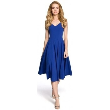 Moe koktejlové šaty M201 modrá