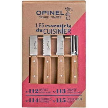 Opinel Кухненски комплект от 4 части Opinel Les Essentiels, цвят бук (410040001-001300)