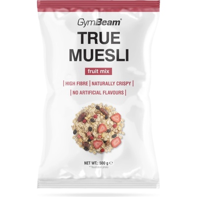 GymBeam True Muesli 500 g плодов микс