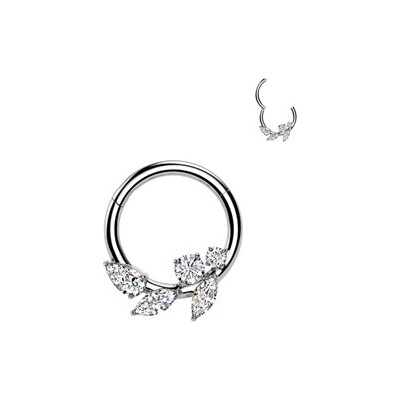 Šperky4U Ocelový piercing segment kruh SG128-1210