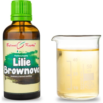 Lilie brownova tcm pavlovy bylinné kvapky tinktúra 50 ml