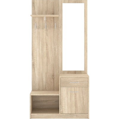 MUEBLES Předsíňová stěna PONETI dub sonoma