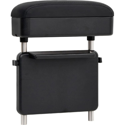 vidaXL Подлакътник за кола универсален черен 23x8x(30-38) см ABS (154642)